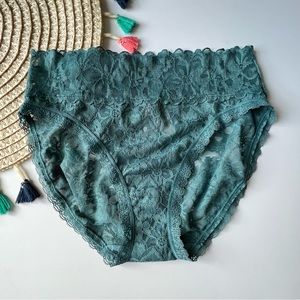 Victoria's Secret The Lacie High Leg Brief Panty French Sage XS NEW